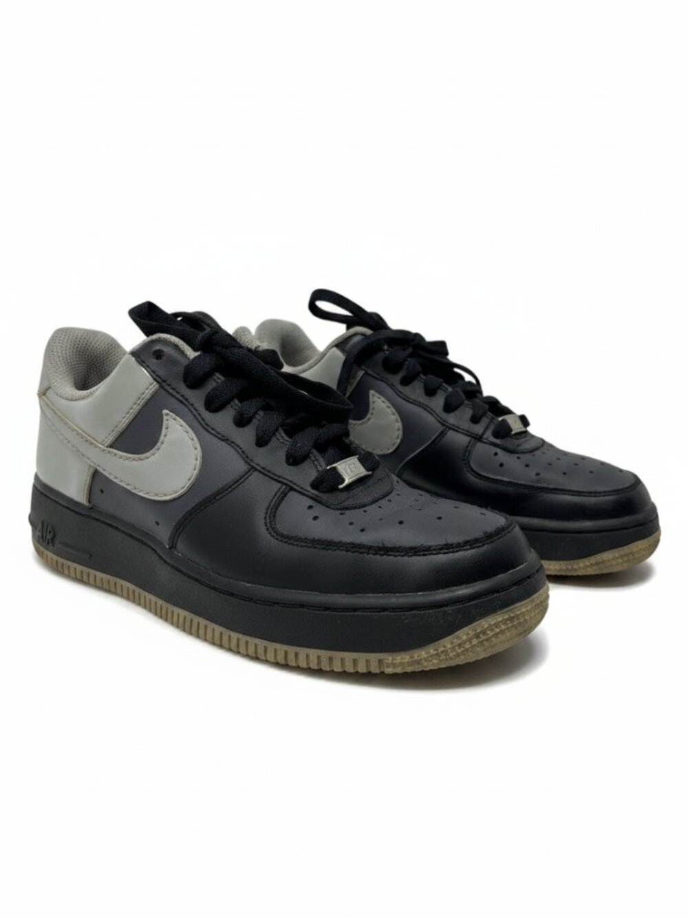 Nike Air Force 1 low GS Sneakers 6 Youth black grey retro lifestyle shoes